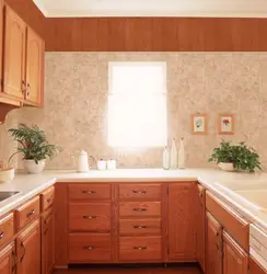 Inexpensive panels for walls in the kitchen photo
