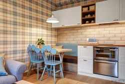 Inexpensive panels for walls in the kitchen photo