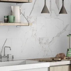 Porcelain tiles in the kitchen 60 by 60 photo