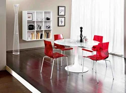 Color Of Chairs And Table In The Kitchen Photo