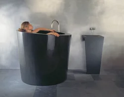 Ванна сядзячая фота з чалавекам