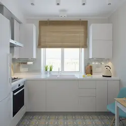Kitchen design 6 sq m window