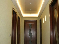 One ceiling in the hallway and in the kitchen photo