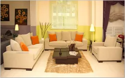 Living room interior with hairdryer