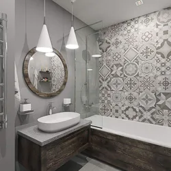 Bathroom Interior With Ornament