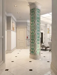 Hallway Interior With Column
