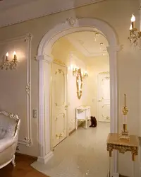 Hallway interior with column
