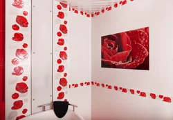 Rose bath in the interior