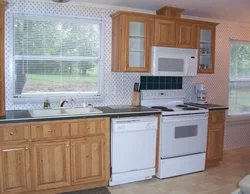 Corner kitchen design photo with dishwasher