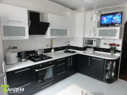 Corner Kitchen Design Photo With Dishwasher