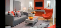 If sofa with flowers living room interior