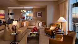 If sofa with flowers living room interior