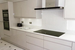 Glossy countertop for the kitchen in the interior