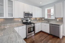 Glossy countertop for the kitchen in the interior