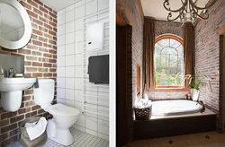 Bath design in a brick house