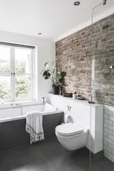 Bath design in a brick house