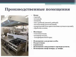 Sanitary requirements for the kitchen interior