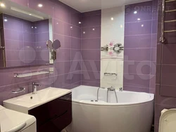 Bathroom design in three colors