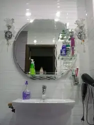 How to hang a mirror in the bathroom photo