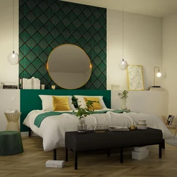Gray emerald bedroom design