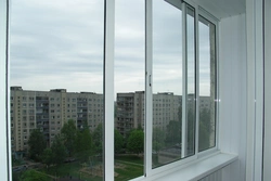 Aluminum loggia windows photo