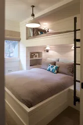 Bedroom design when the bed is in the corner