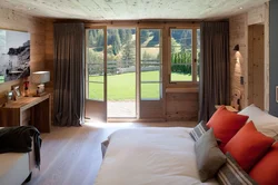 Bedroom design with access to the terrace