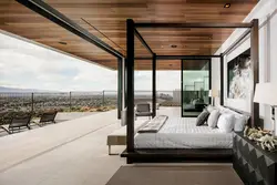 Bedroom design with access to the terrace