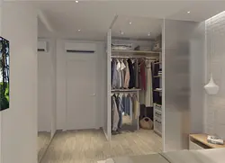Дизайн гардеробной перегородки