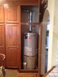 Floor-standing boiler in the kitchen design photo