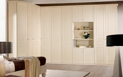 Hinged wardrobe in the living room in a modern style photo