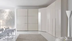 Hinged wardrobe in the living room in a modern style photo