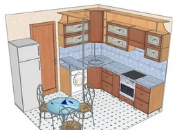 House kitchen plan with photo