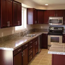 Ошхона бо countertops Браун торик акс