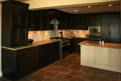 Kitchens With Dark Brown Countertops Photo