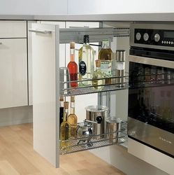 Kitchen with bottle holder photo