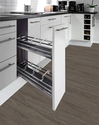 Kitchen With Bottle Holder Photo