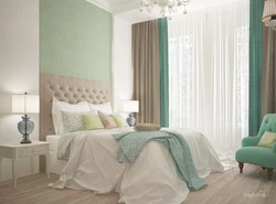 Fabric in the bedroom interior photo
