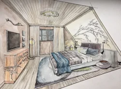 Bedroom interior design drawings