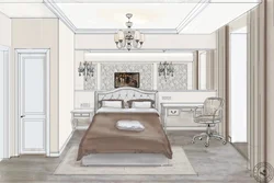 Bedroom interior design drawings