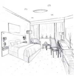 Bedroom interior design drawings