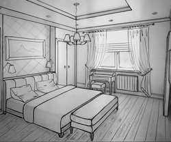 Рисунки дизайна интерьера спальни