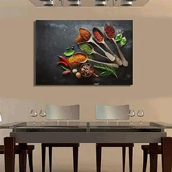 Pictures for the wall in the kitchen interior
