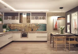 Kitchen in ethno style photo
