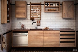 Kitchen interior wood style