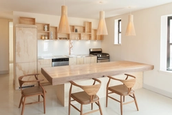Kitchen interior wood style
