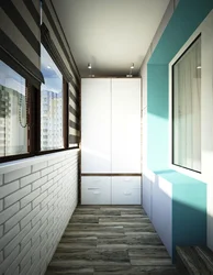 Loggia wardrobe 6 meters photo