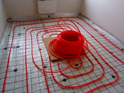 Photo of heated floors in the kitchen