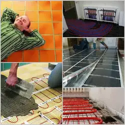 Фото теплых полов на кухне