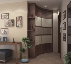 Corner wardrobe in the hallway Khrushchev photo